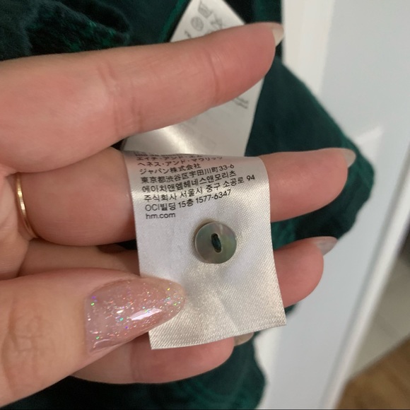 H&M Green Plaid Shirt - Picture 5 of 5